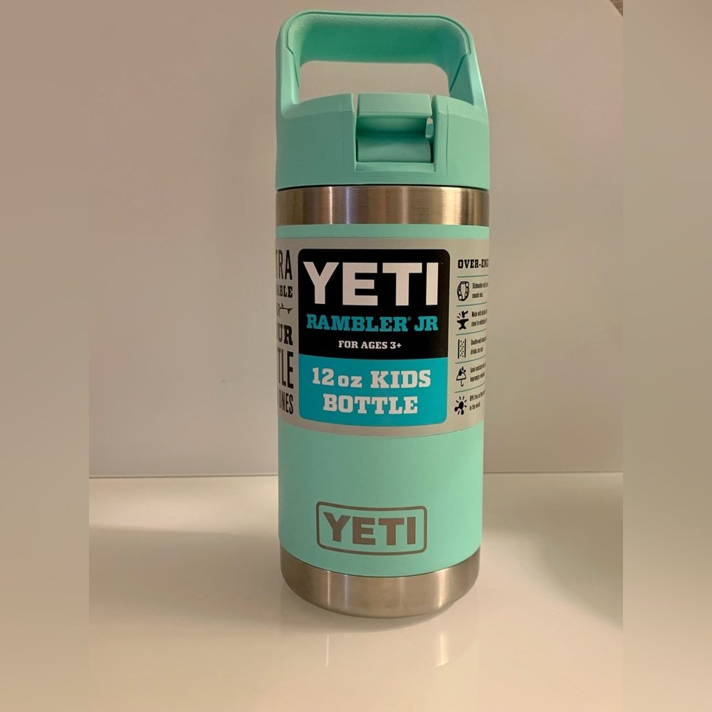 YETI Rambler Jr • 12 oz bottle • Seafoam